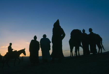 la nuit  en montagne